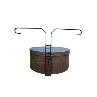Custom European Outdoor Spa Cover Lifters Bathtub Stand with Gas Strut-for Round Bathtubs Durable & Ergonomic