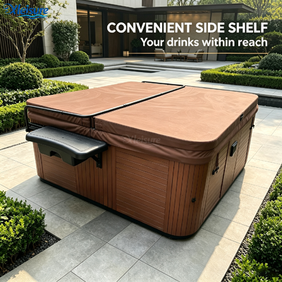 hot tub spa table with a huge drawer