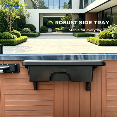 hot tub spa table with a huge drawer